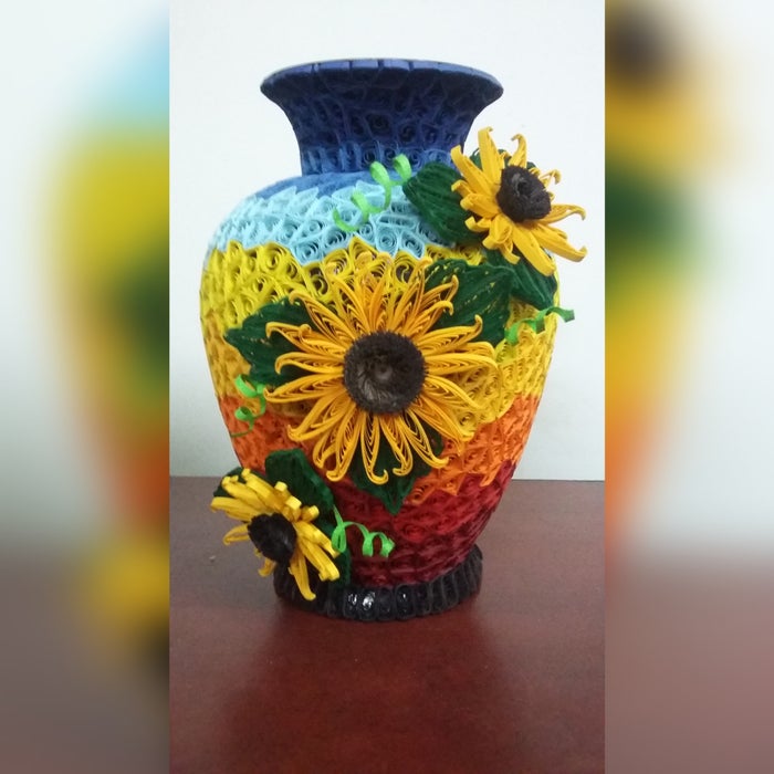 Quilled Vase