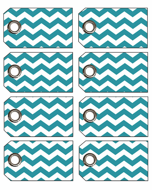 Chevron Gift Tags with Eyelets