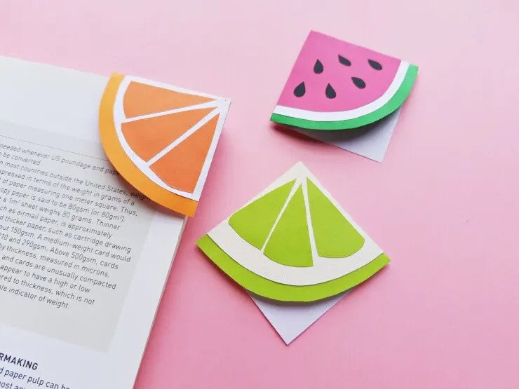 Fruit Slice Corner Bookmarks