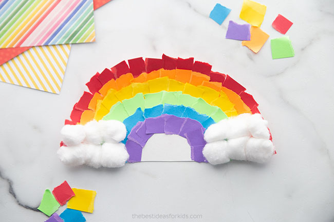 Paper plate rainbow